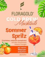 Cold Brew Mocktail Sommer Spritz Frchtetee mit Blten, natrlich aromatisiert